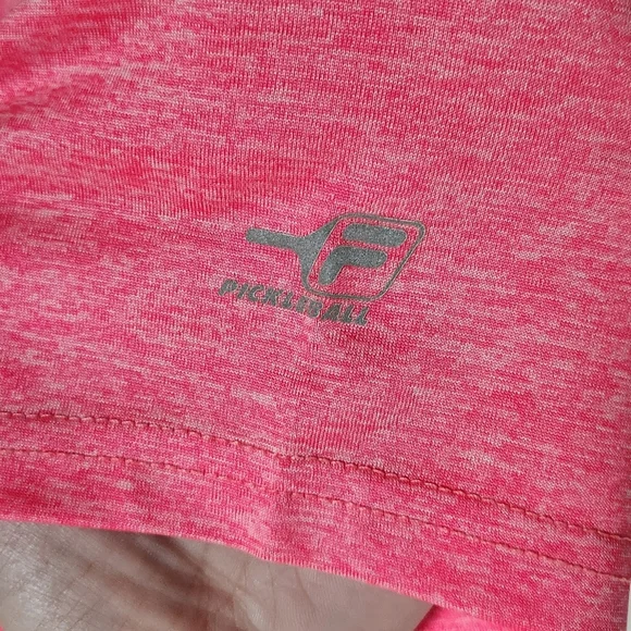 Fila Pink Heathered Pickpeball T-Shirt - Picture 2 of 5